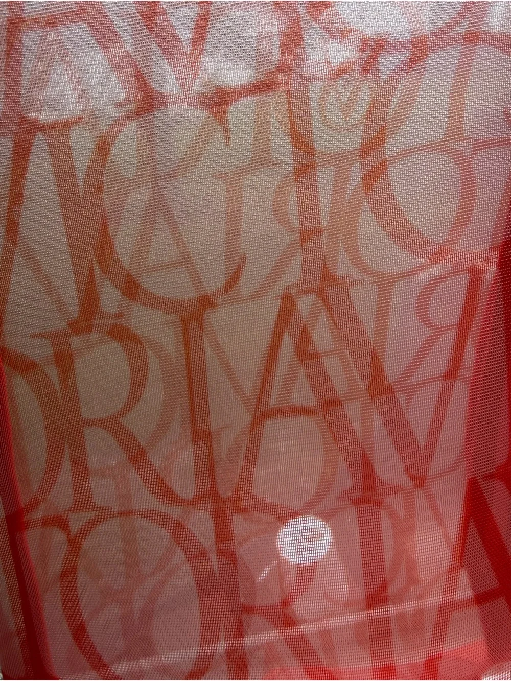 Victoria's Secret Coral Pink Logo Mesh Tote